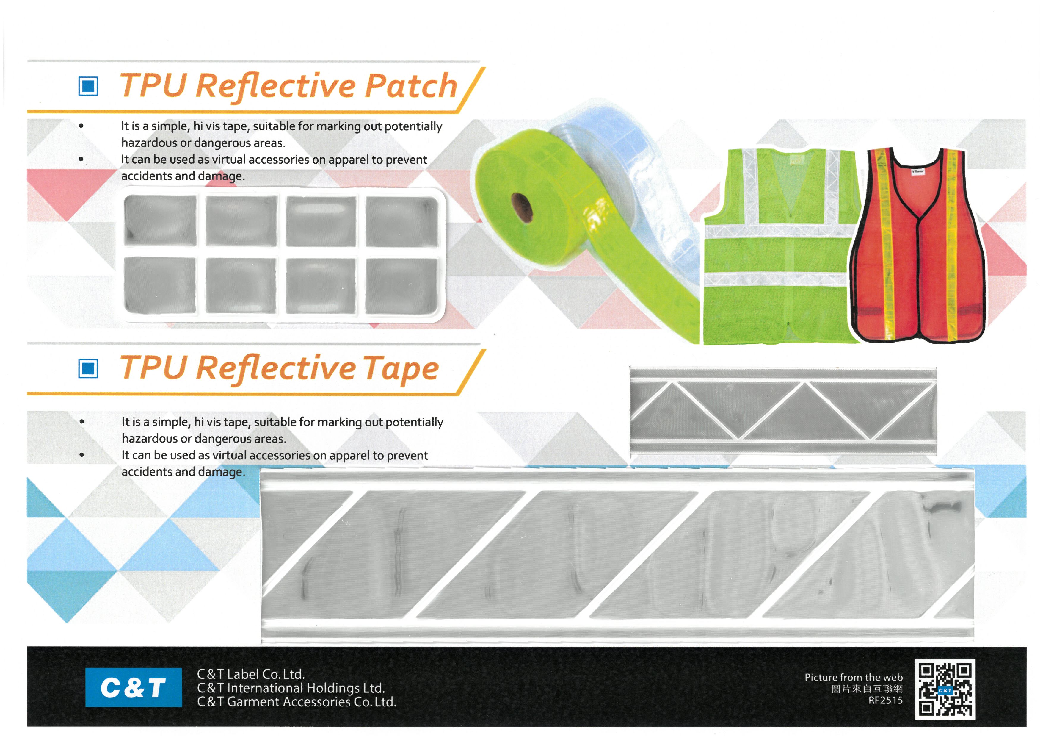 RF2515 TPU Reflective Patch / TPU Reflective Tape